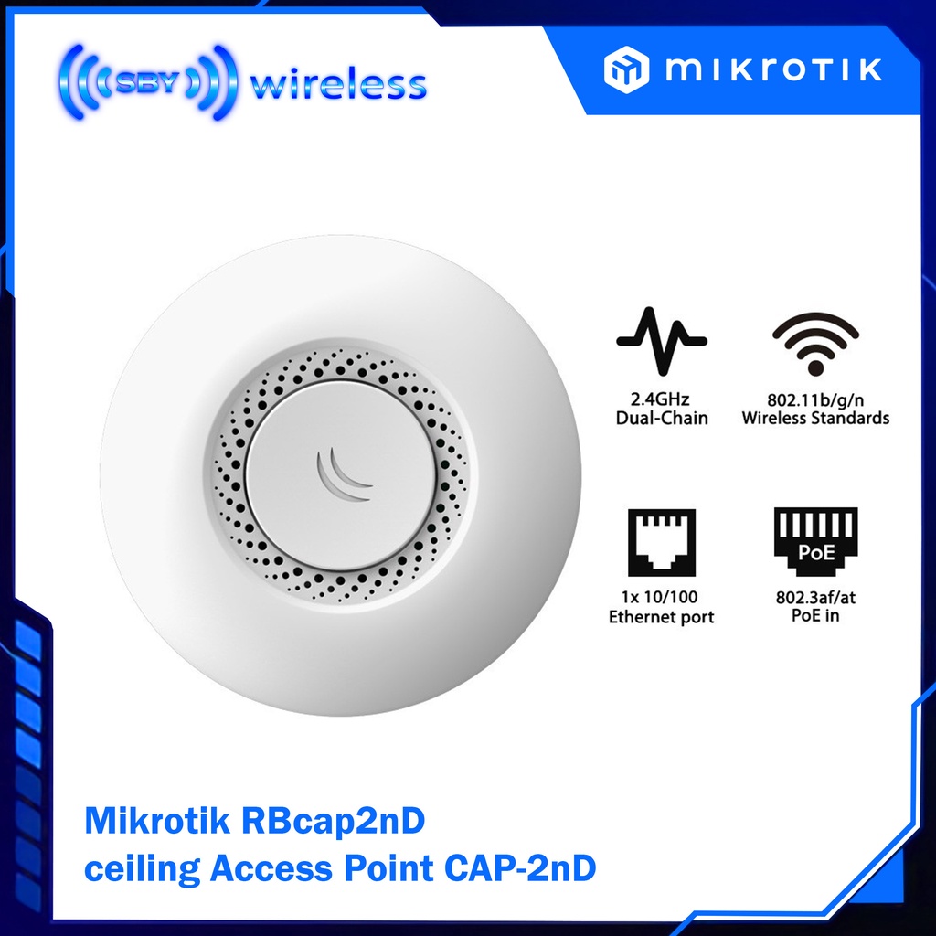 Jual Mikrotik RBcap2nD ceiling Access Point CAP-2nD | Shopee Indonesia