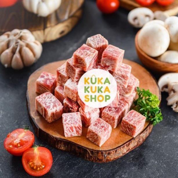 Jual Loy011- Daging Sapi Beef Wagyu Saikoro Cubes Pack 1 Kg 100 Halal ...