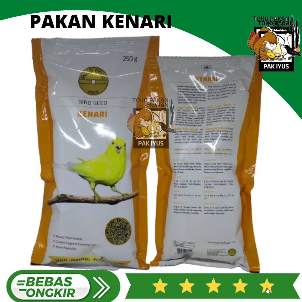 Jual Gold Coin Pakan Makanan Burung Kenari Special Belnd Canary Seed