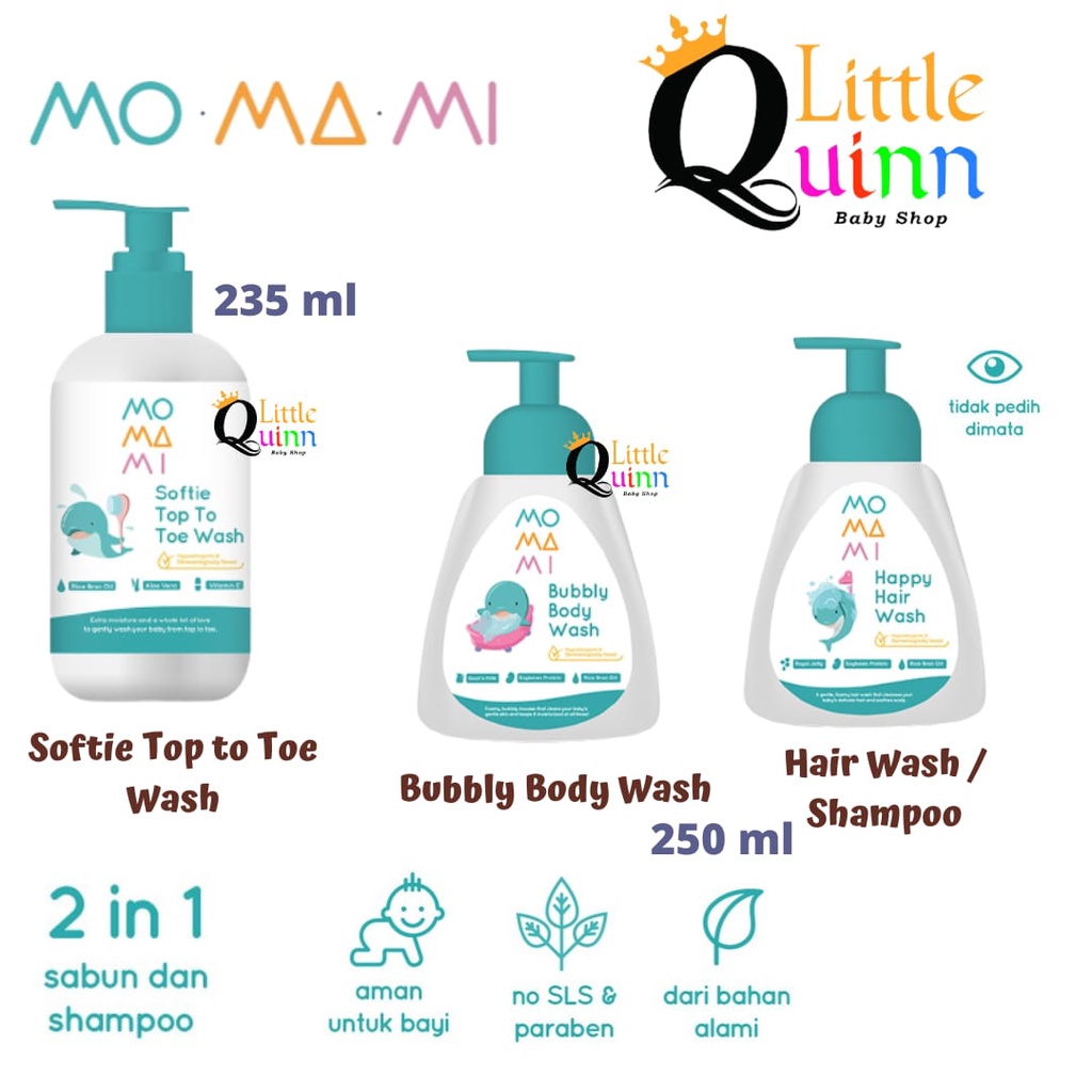 Jual MOMAMI Bubbly Body Wash / Hair Wash / Softie Head To Toe Wash ...