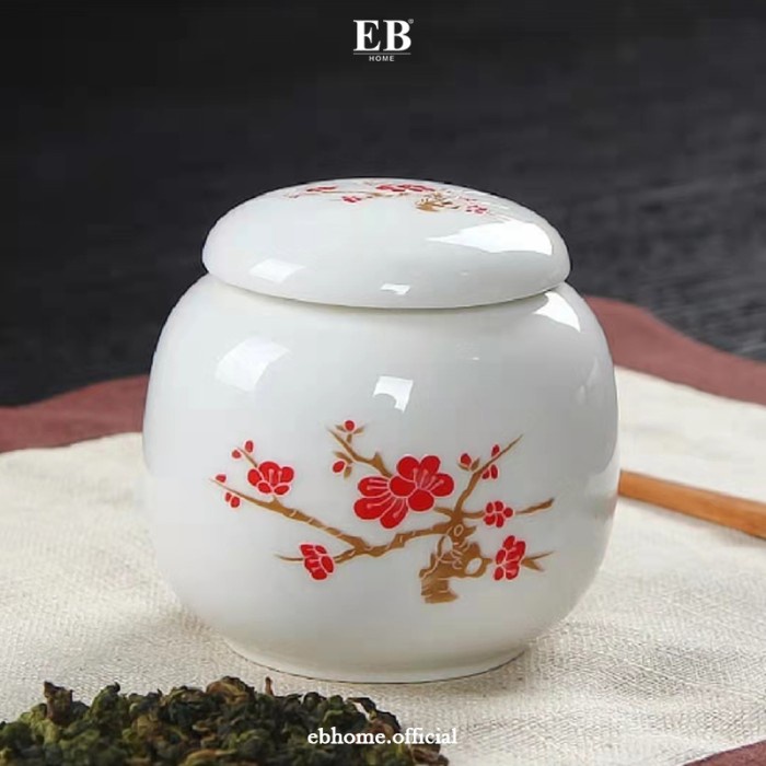 Jual Bmn Tempat Daun Teh Kopi / Jar Keramik / Tea Leaf Storage Eb Home ...