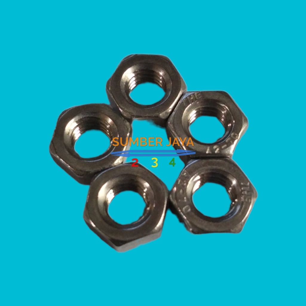 Jual MUR STAINLESS M6 PUTIH PER 10 PCS | Shopee Indonesia