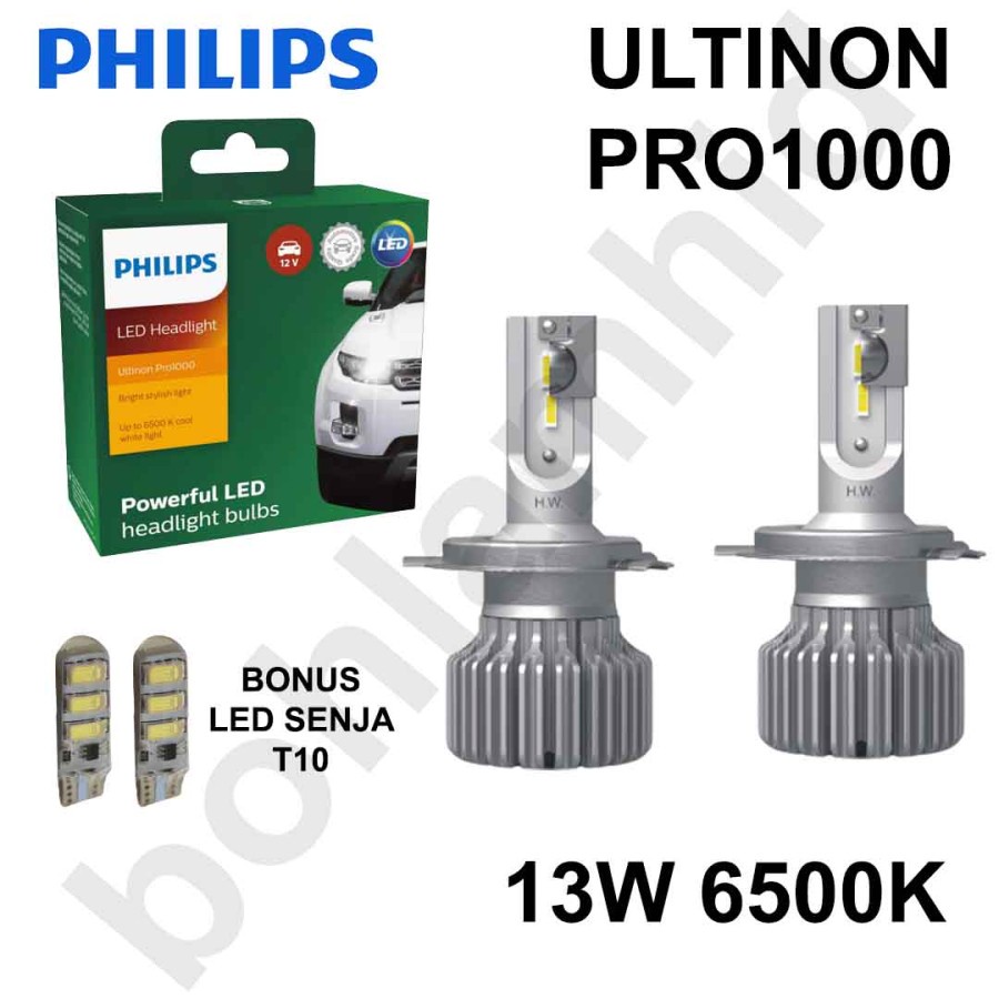 Promo LED Philips HIR2 9012 Ultinon Rally Lampu LED Mobil 100Watt  9000Lumens Diskon 9% di Seller RUMAKA STORE - Mekarsari, Kab. Tangerang