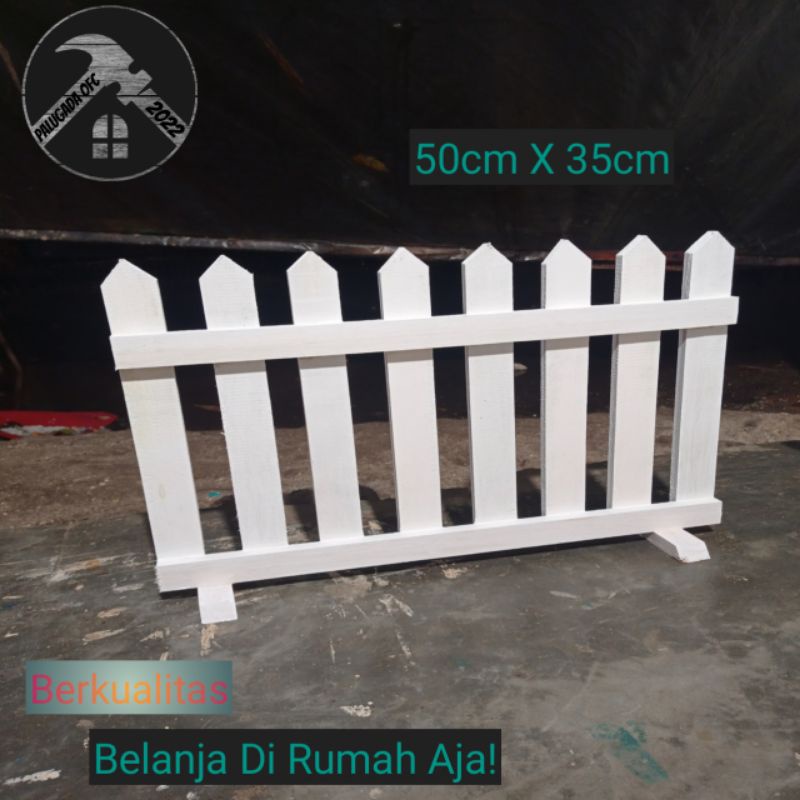 Jual PAGAR KAYU PENGHALANG PINTU PAGAR HIASAN TANAMAN DAN KANDANG Shopee Indonesia