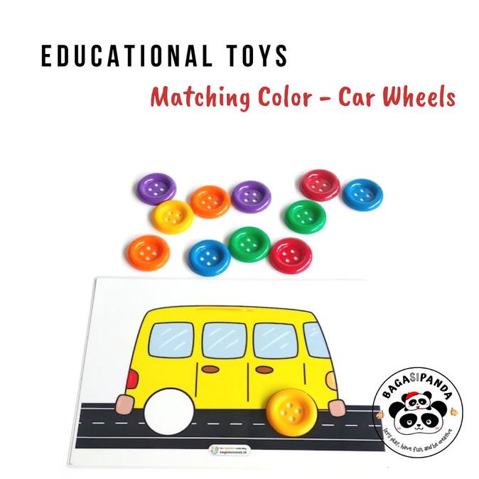 Jual Mainan Edukasi Anak Belajar Mengenal Warna - Car Wheels Color ...