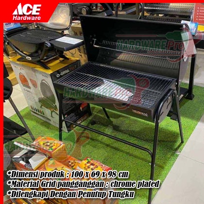 Jual Pemanggang Arang Bbq Square Alat Pemanggang Arang Dengan Tutup ...