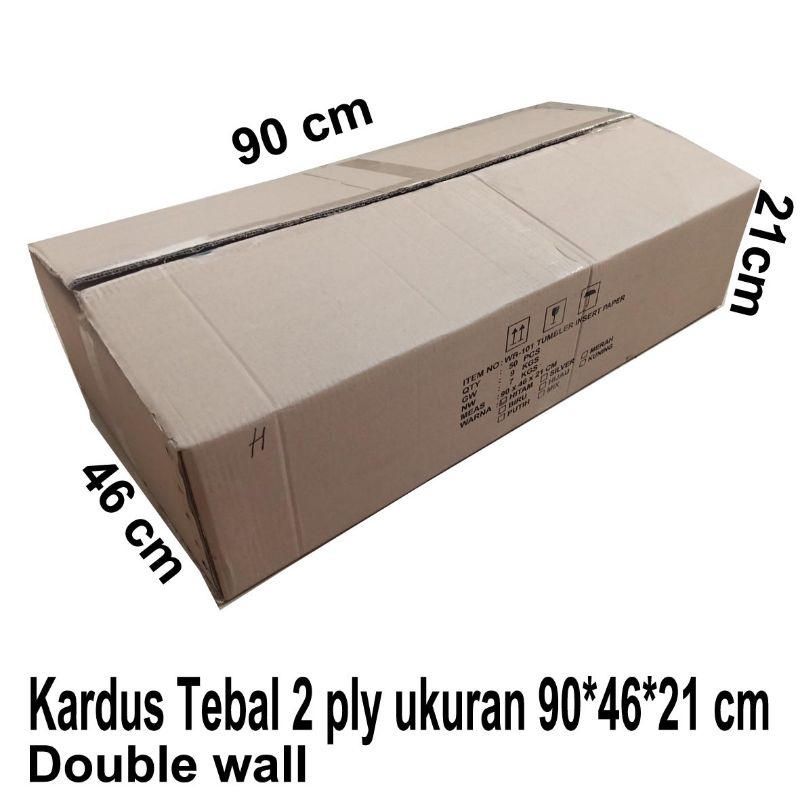 Jual KARDUS BOX Packing double wall 90*46*21 cm, murah,kotak karton ...