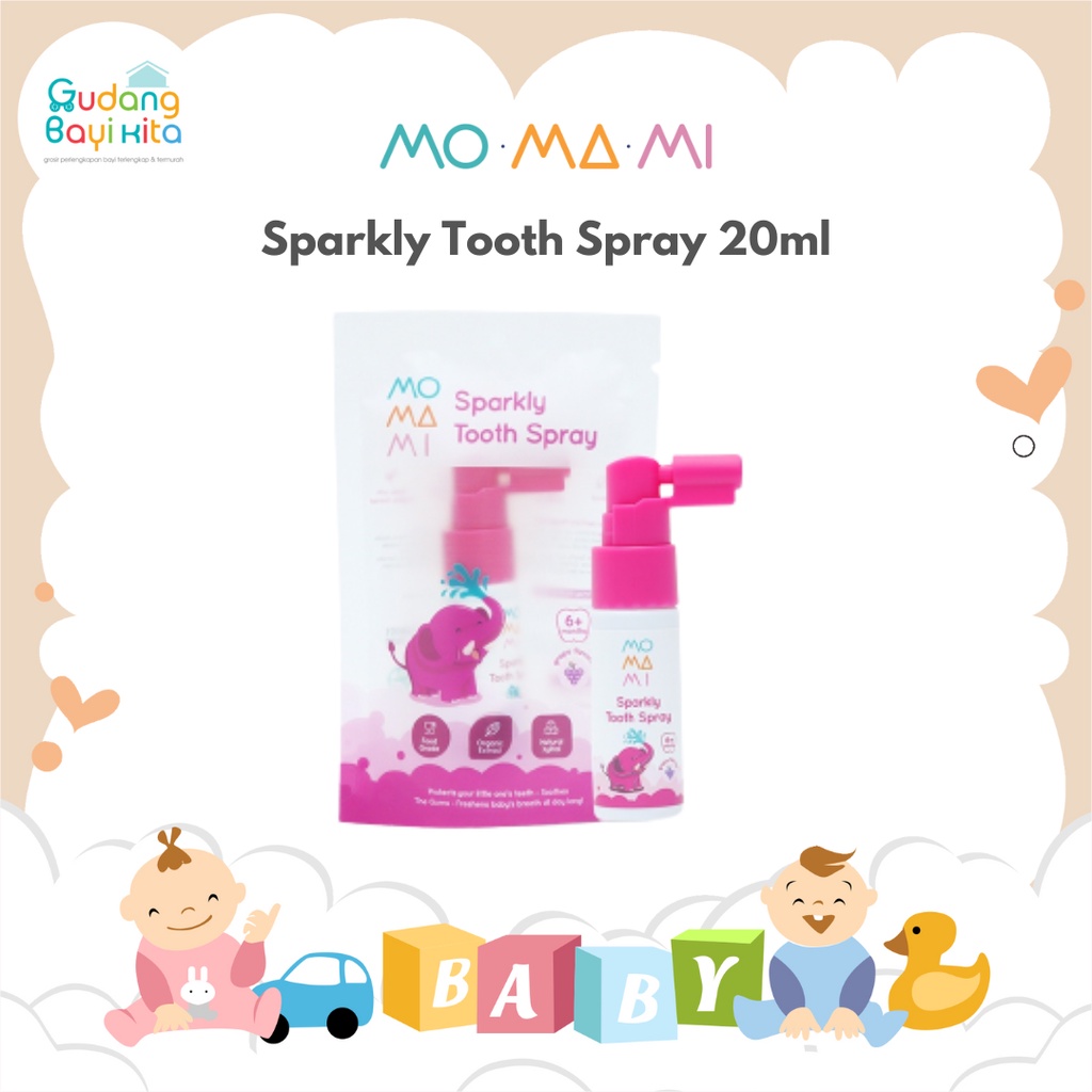 Jual Momami Sparkly Tooth Spray 20ml - Semprotan Gigi Anak - Perawatan ...