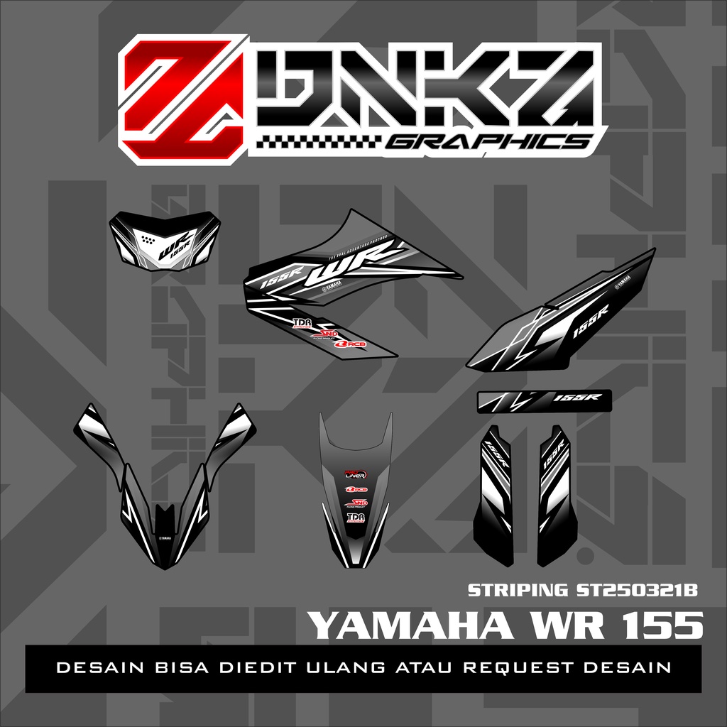 Jual Stiker Yamaha WR 155 Decal Striping Yamaha WR 155 Premium Racing ...