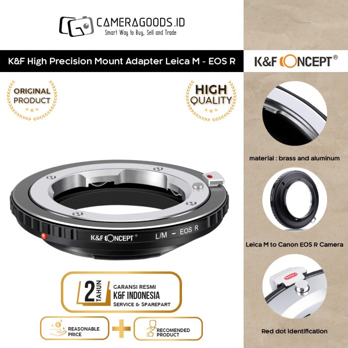 Adaptateur K&F Concept – Monture Leica M Vers Objectif Canon EOS R (LM-EOS R)