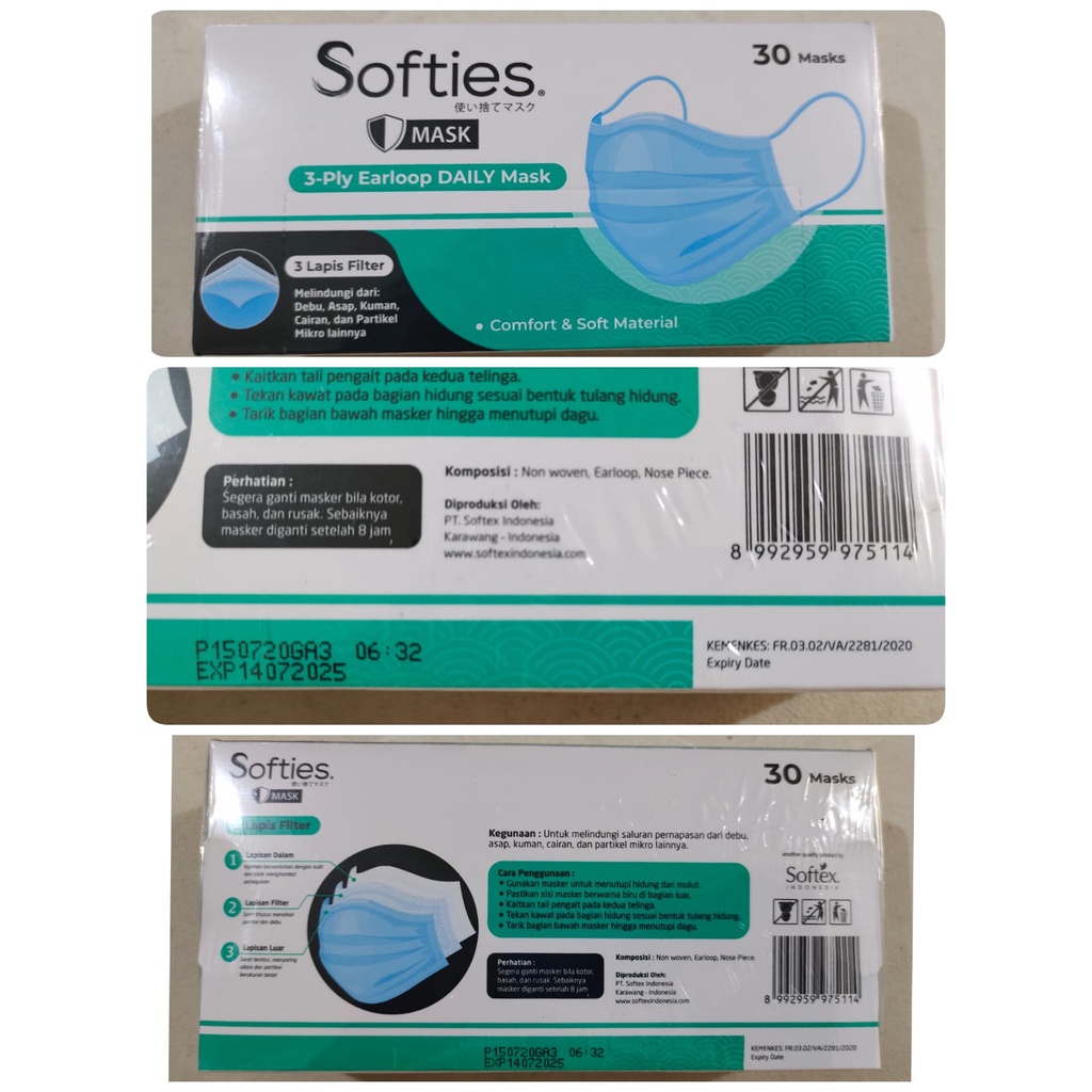 Jual Masker 3ply/ Maker Dokter Tissue/ Maker Tissue 3 ply Ecomsk ...