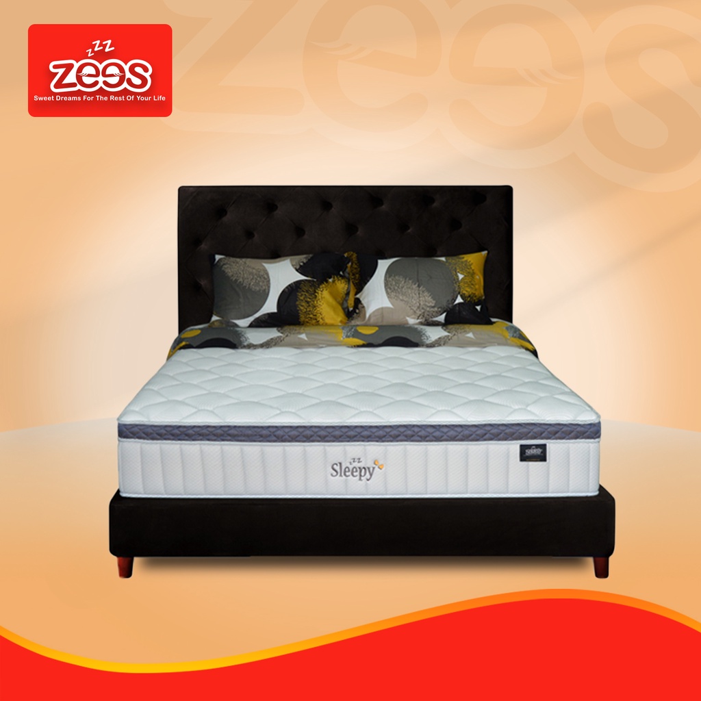 Jual Zees Kasur Spring Bed Sleepy | Full Set Kasur , Divan & Headboard ...