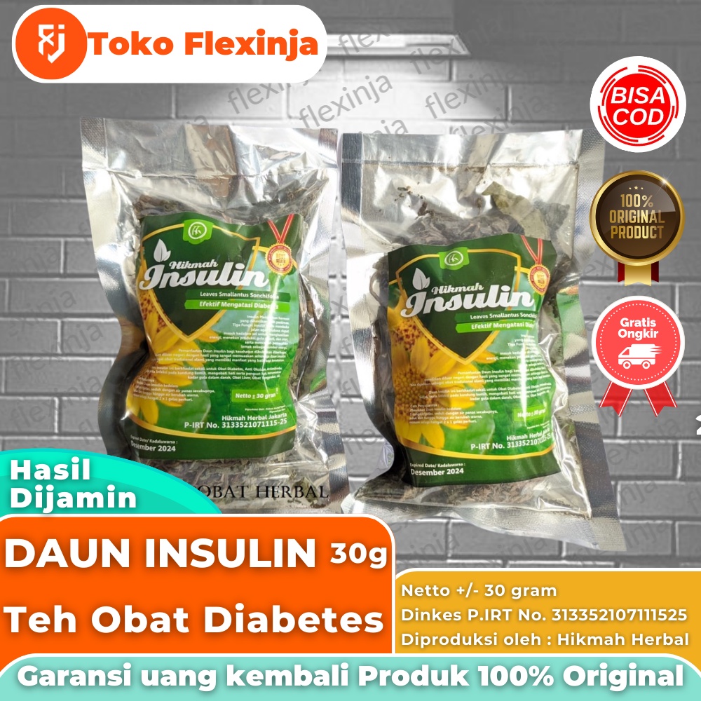 Teh Insulin Daun Yakon Asli Herbal Penurun Gula Darah Untuk Kencing Manis Diabetes Original