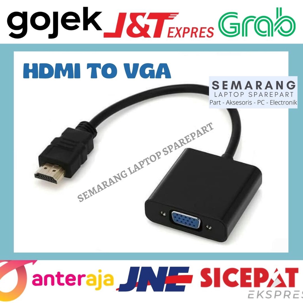 Jual Converter Hdmi To Vga Kabel Adapter Konverter Monitor Proyektor