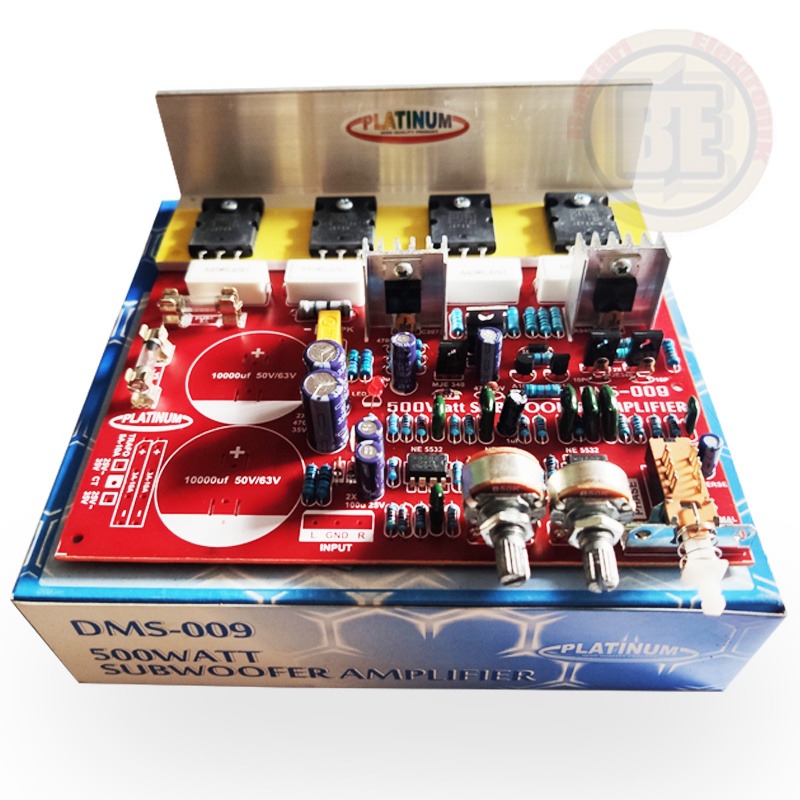 Jual KIT POWER SUBWOOFER 500W DMS009 PLATINUM AMPLIFIER SUBWOOFER DMS