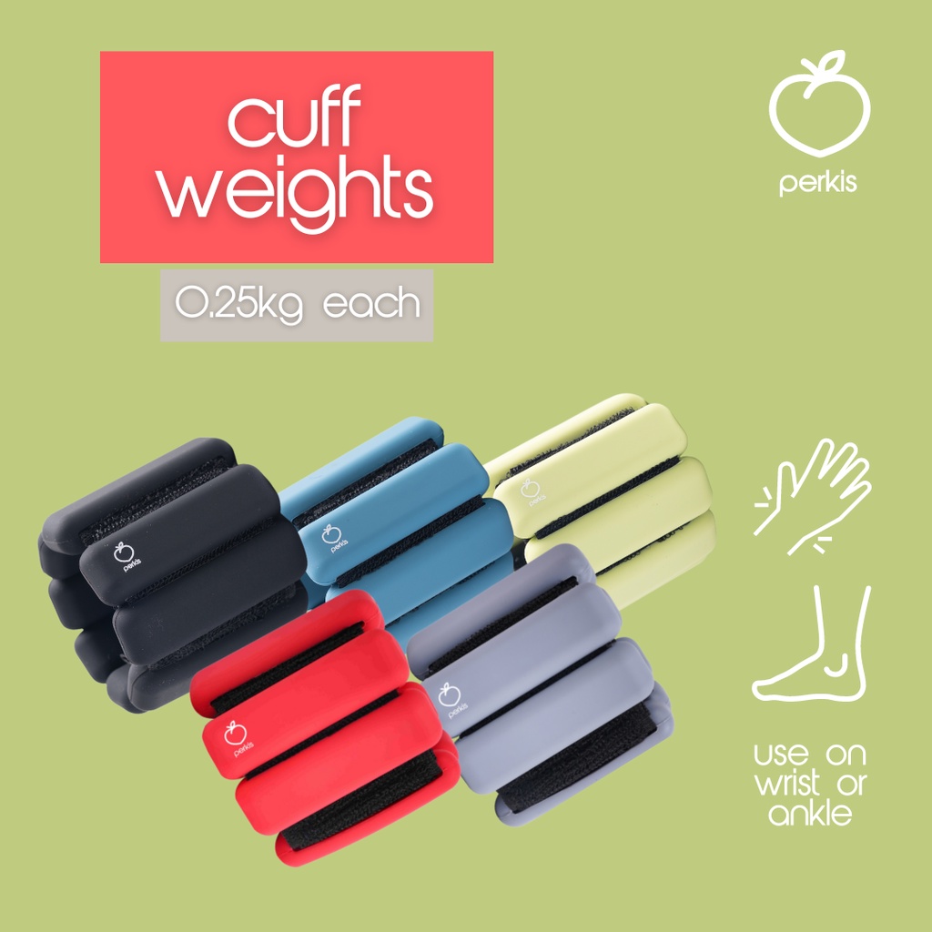 Jual Perkis Cuff Weights (2x0.25kg) Wrist Ankle Weight Bracelet ...