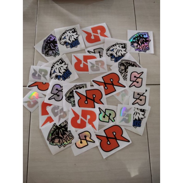 Jual Stiker cutting logo evos dan rrq untuk laptop, helm, dan body ...