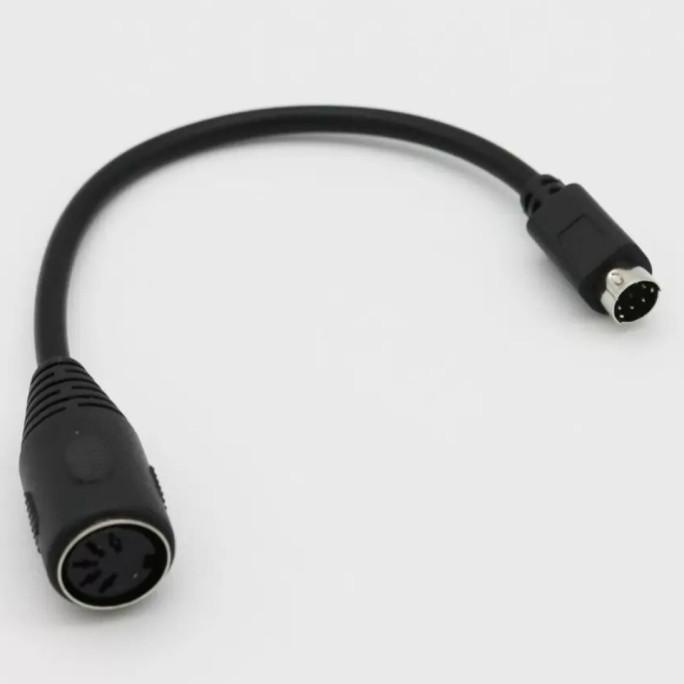 Jual Kabel Converter PS2 Midi Din 6 Pin Male to Midi Din 5 Pin Female