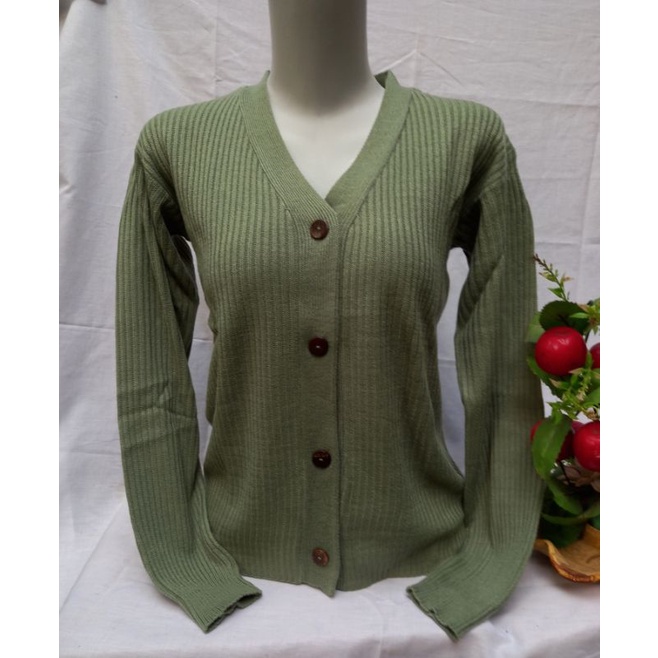 Jual CARDIGAN CROP RAJUT // CARDIGAN KANCING BATOK //CARDI HITS7 ...