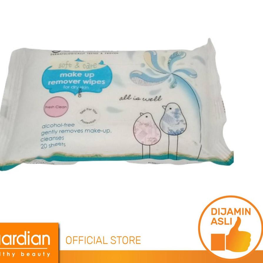 Jual Guardian Make Up Remover Tissue 20 Sheet Fresh Clean Shopee