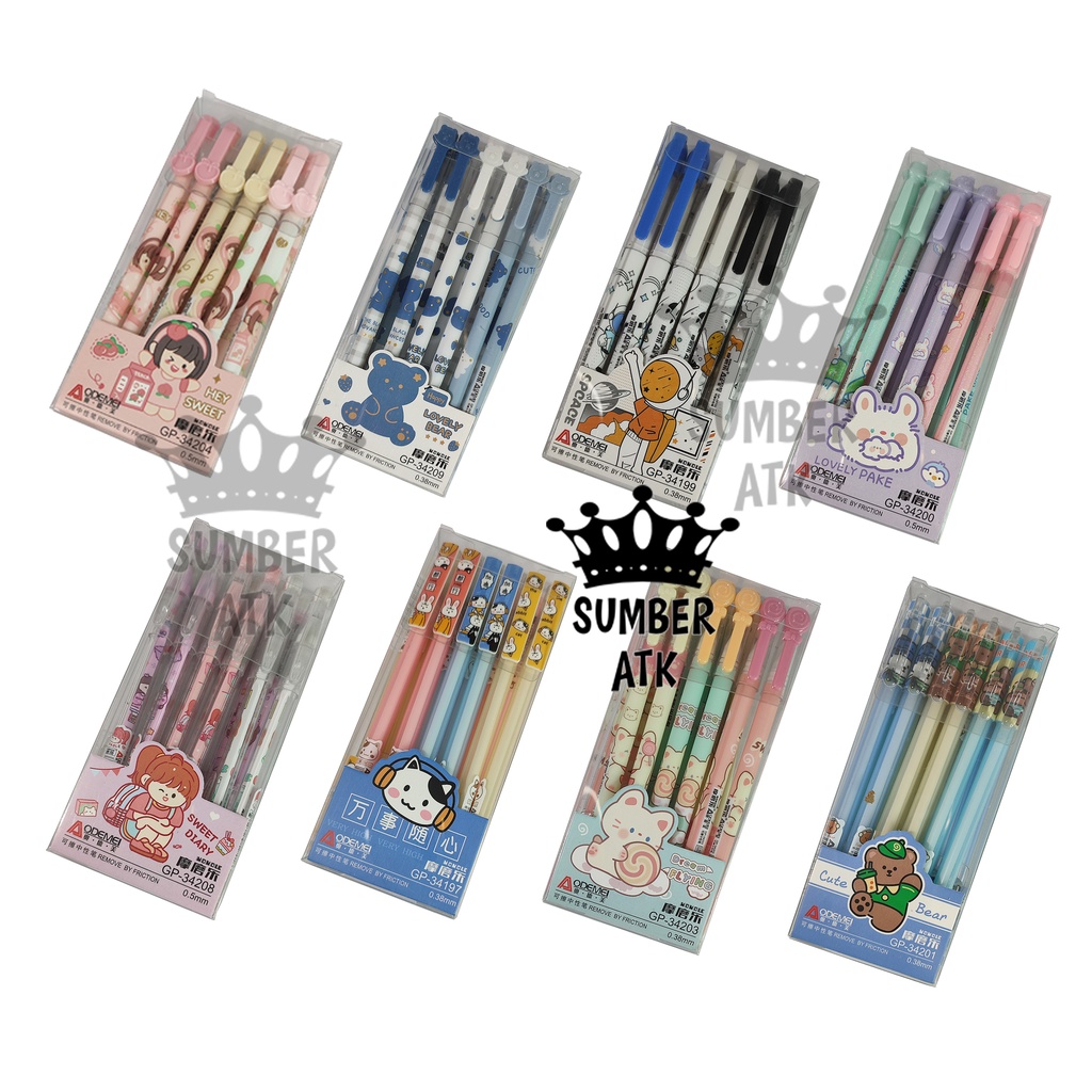 Jual Erasable Gel Pen ODEMEI Pulpen Bisa Dihapus 0.38 mm 0.5 mm Pulpen ...
