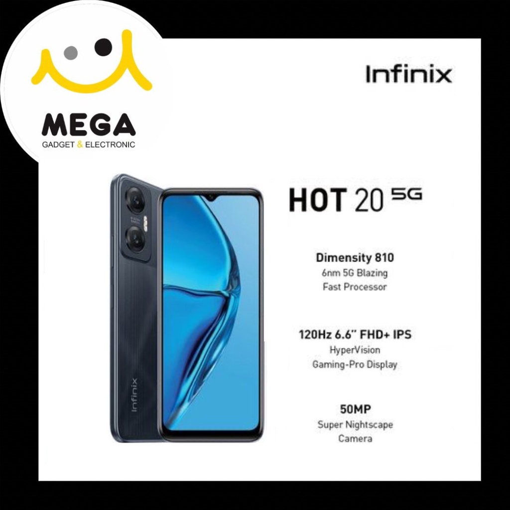 Jual Infinix Hot 20 5g 4gb 128gb Garansi Resmi Infinix Indonesia Shopee Indonesia 2406