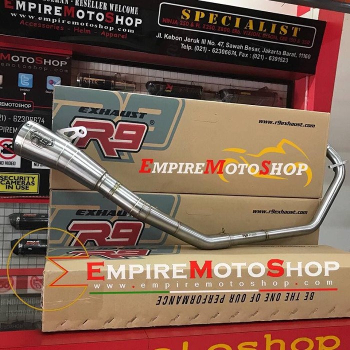 Jual Knalpot R9 GP All New R15 V3 Fullsystem GPX Stainless | Shopee ...