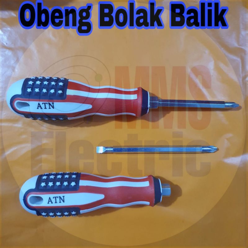 Jual Obeng Bolak Balik Amerika merk Atn | Shopee Indonesia