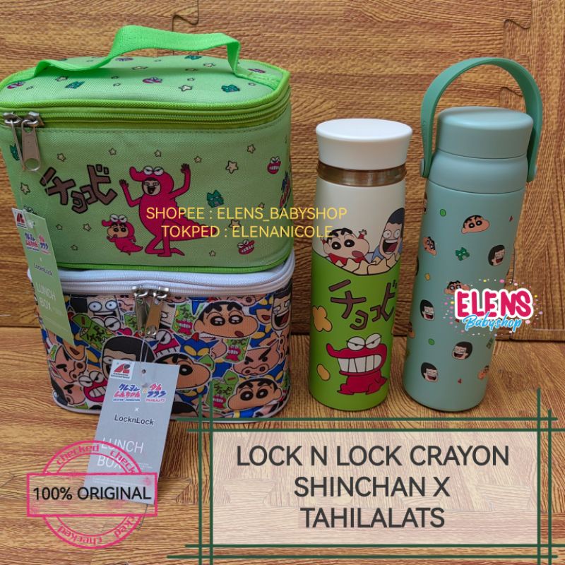 Jual Lock n Lock lunch box set 2p crayon shinchan | Shopee Indonesia