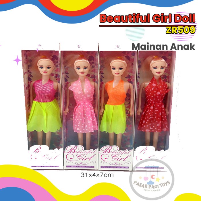 Jual Mainan Barbie Beautiful Girl Doll ZR509 Mainan Boneka Cewek