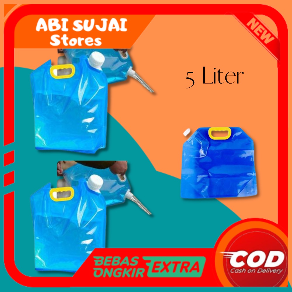 Jual Absj Kantong Air Jerigen Lipat Water Tank Grigenkantung Aer 5 Liter Shopee Indonesia 3858