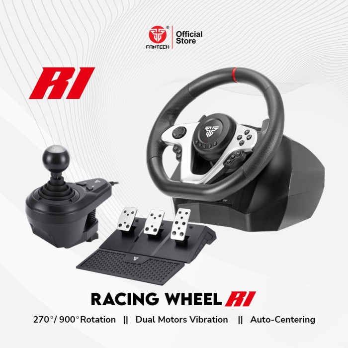 Jual Fantech R1 Racing Steering Wheel Simulator For PS4 PC XBOX