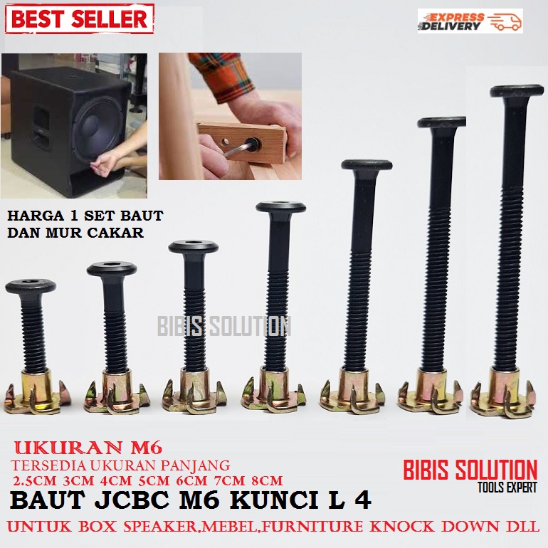 Jual BAUT SPEAKER BAUT MEBEL FURNITURE BAUT JCBC PLUS MUR TAMAN CAKAR