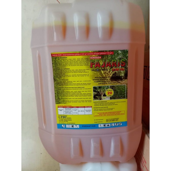 Jual Herbisida Sistemik Fajaris 240sl Bahan Aktif Isopropilamina