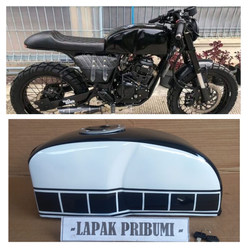 Jual Tangki Caferacer custom japstyle caferacer tutup ninja | Shopee ...