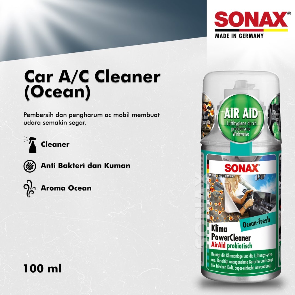 Anwendung SONAX KlimaPowerCleaner AirAid 