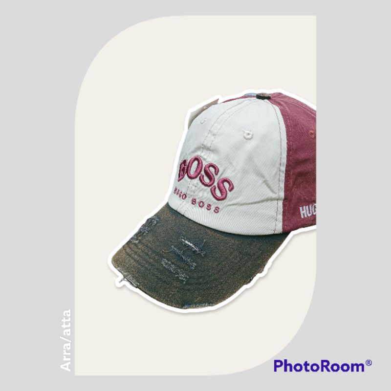 Jual topi bisbol bordir BOss tiga warna | Shopee Indonesia