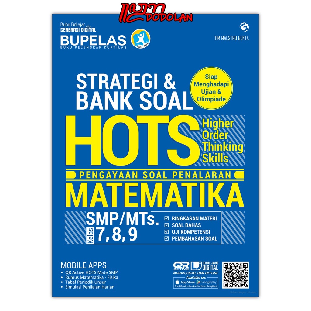 Jual Buku Pelajaran Smp Rumus Matematika Smp Strategi Dan Bank Soal