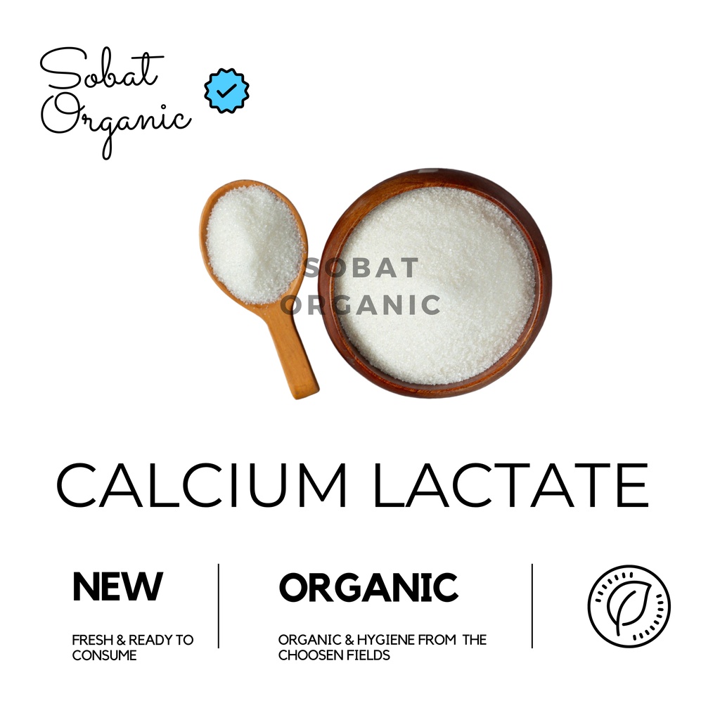 Jual Calcium Lactate Kaslsium Laktat Food Grade 100 gr Shopee Indonesia
