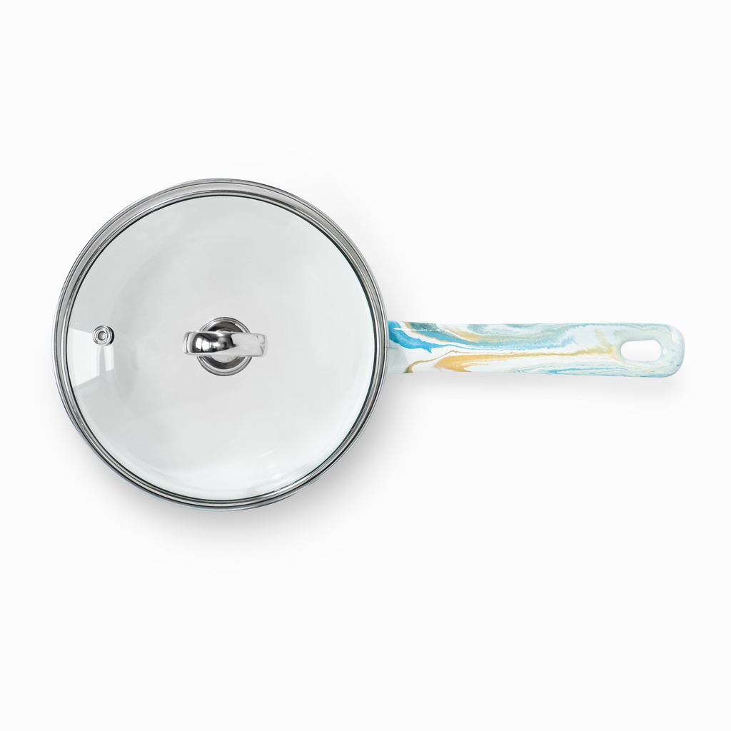Jual Chefina Sauce Pan 16 cm Marble Panci Enamel | Shopee Indonesia