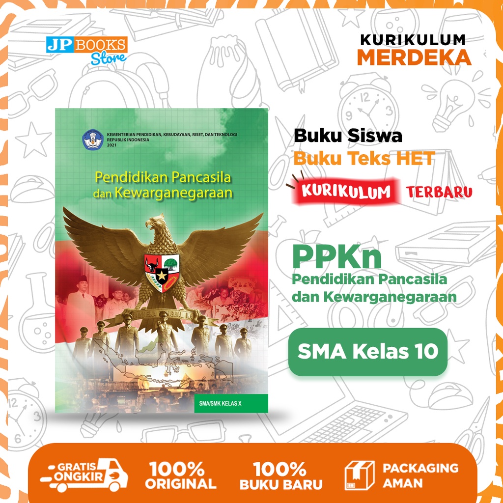 Jual JP Books – Buku Siswa Teks Het Kurmer Sekolah Ppkn Sma Kelas 10 ...