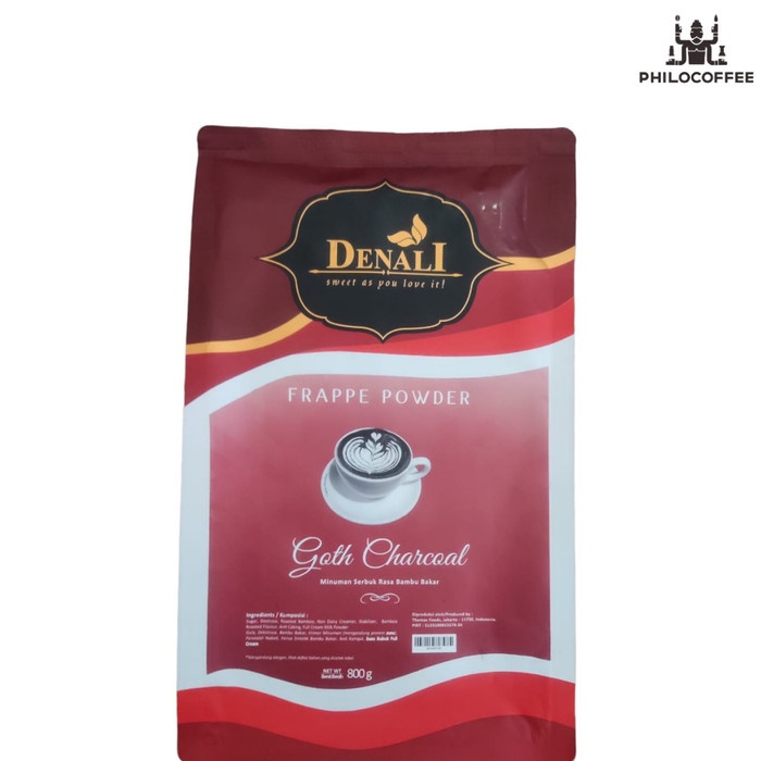 Jual Denali Goth Chorcoal Frappe Powder G Minuman Serbuk Bambu Bakar Shopee Indonesia