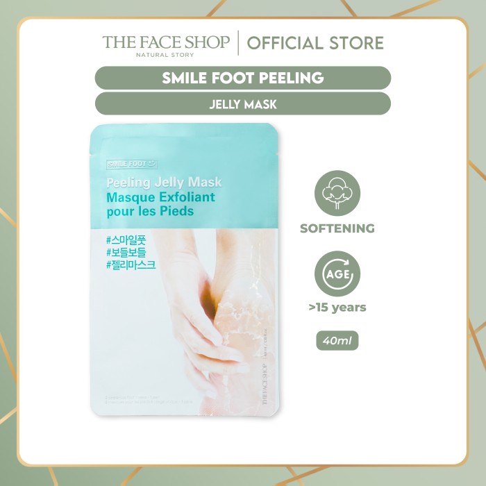 Jual The Face Shop Smile Foot Peeling Jelly Mask 40ml Shopee Indonesia