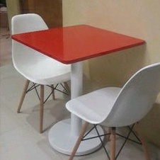 Jual Meja kafe meja makan tiang tunggal merah ferari merah mixue ...