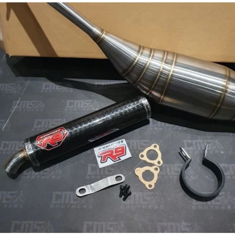 Jual Knalpot R9 Neo Mugello CarbonOri kevlar Bahan stainless Pnp ninja ...