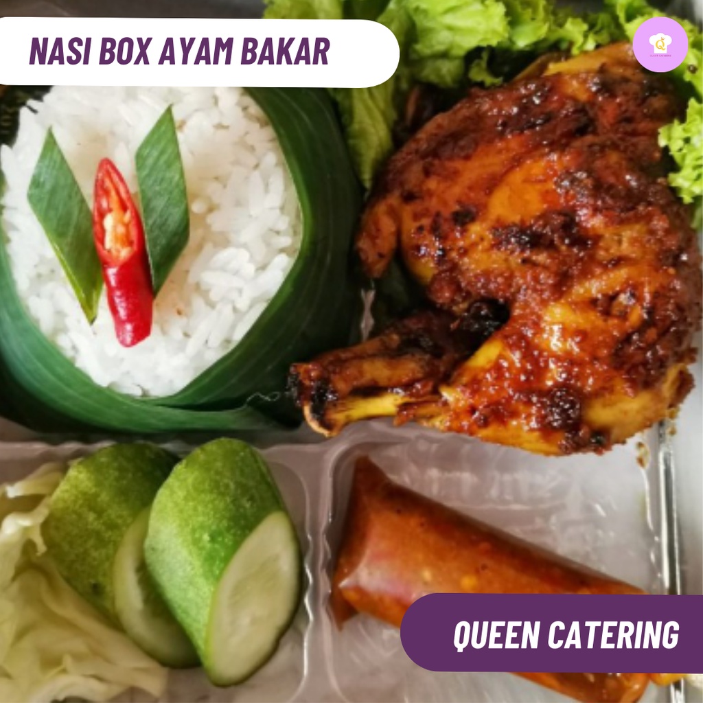 Jual Paket Nasi Box Nasi Kotak Menu Ayam Bakar Bisa Request Prasmanan