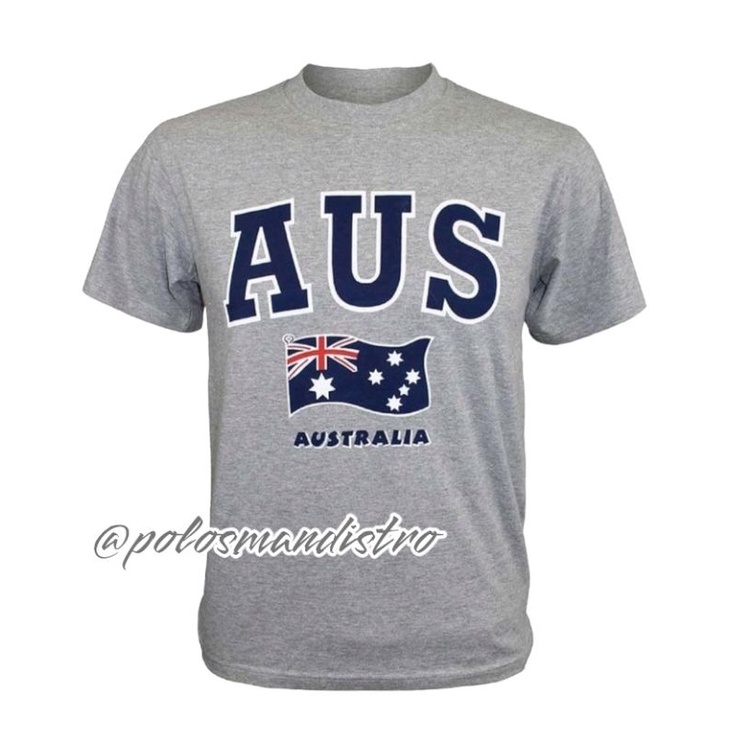 Jual Kaos Tshirt Baju Obral Murah Combed S Distro Ausie Australia Aussie Polos Custom Souvenir