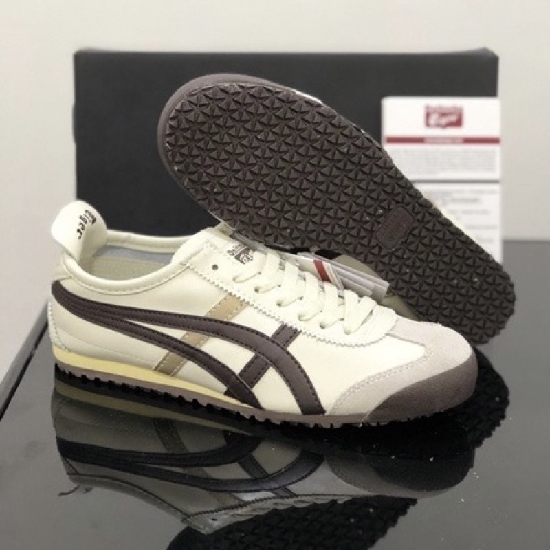 Jual Onitsuka Tiger Mexico 66 Cream Brown Gold (Original 100%) | Shopee ...