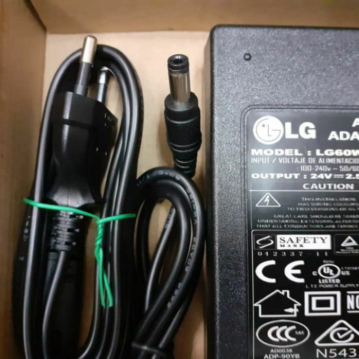 Jual Adaptor TV LG LCD LED 24V 2,5A Original Pabrik New Best Power Adapter Shopee Indonesia