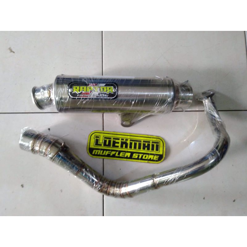 Jual RAPTOR STAINLIS FULL SISTEM BEAT FI/SCOOPY FI INLET 50mm | Shopee ...